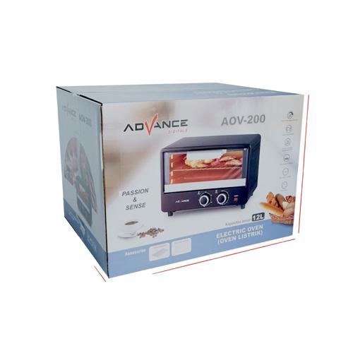 Advance Electric Oven (Oven Listrik ) AOV-200 Kapasitas 12L |Garansi Resmi Advance 1 Tahun