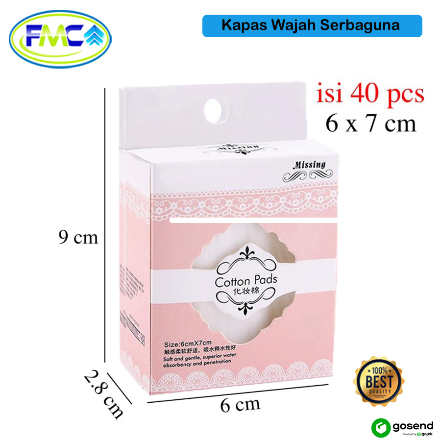 Kapas Wajah Tipis Pembersih Makeup Toner Kosmetik Facial Cotton Pad Kecantikan Premium Quality