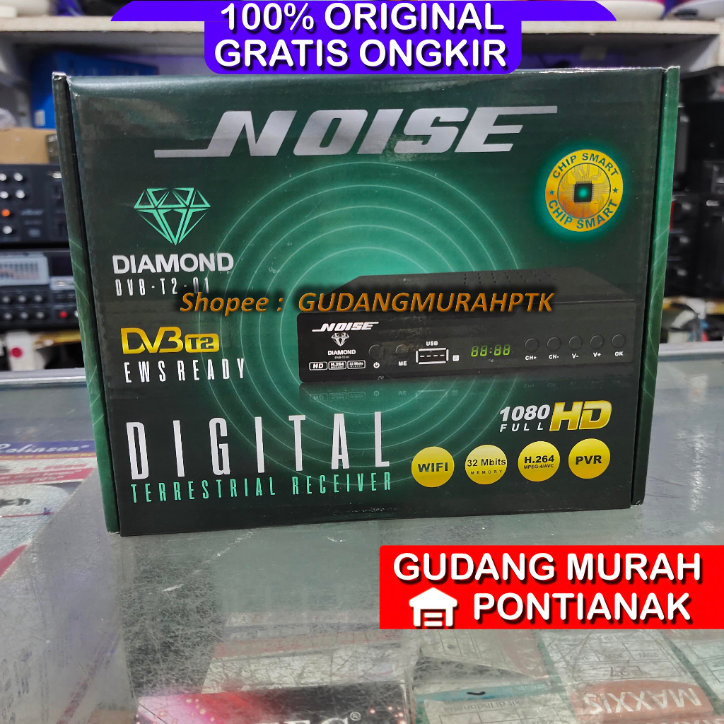 Set Top Box STB TV Digital Noise/stb tv digital DVB-T2 Full HD di kota Pontianak Bersih CHANEL BANYAK