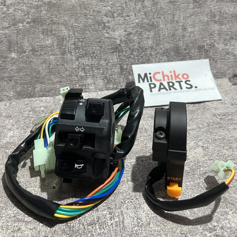 Sepasang Holder Saklar Kiri Kanan Starter Supra Lama 100 Supra X XX Tombol Stater