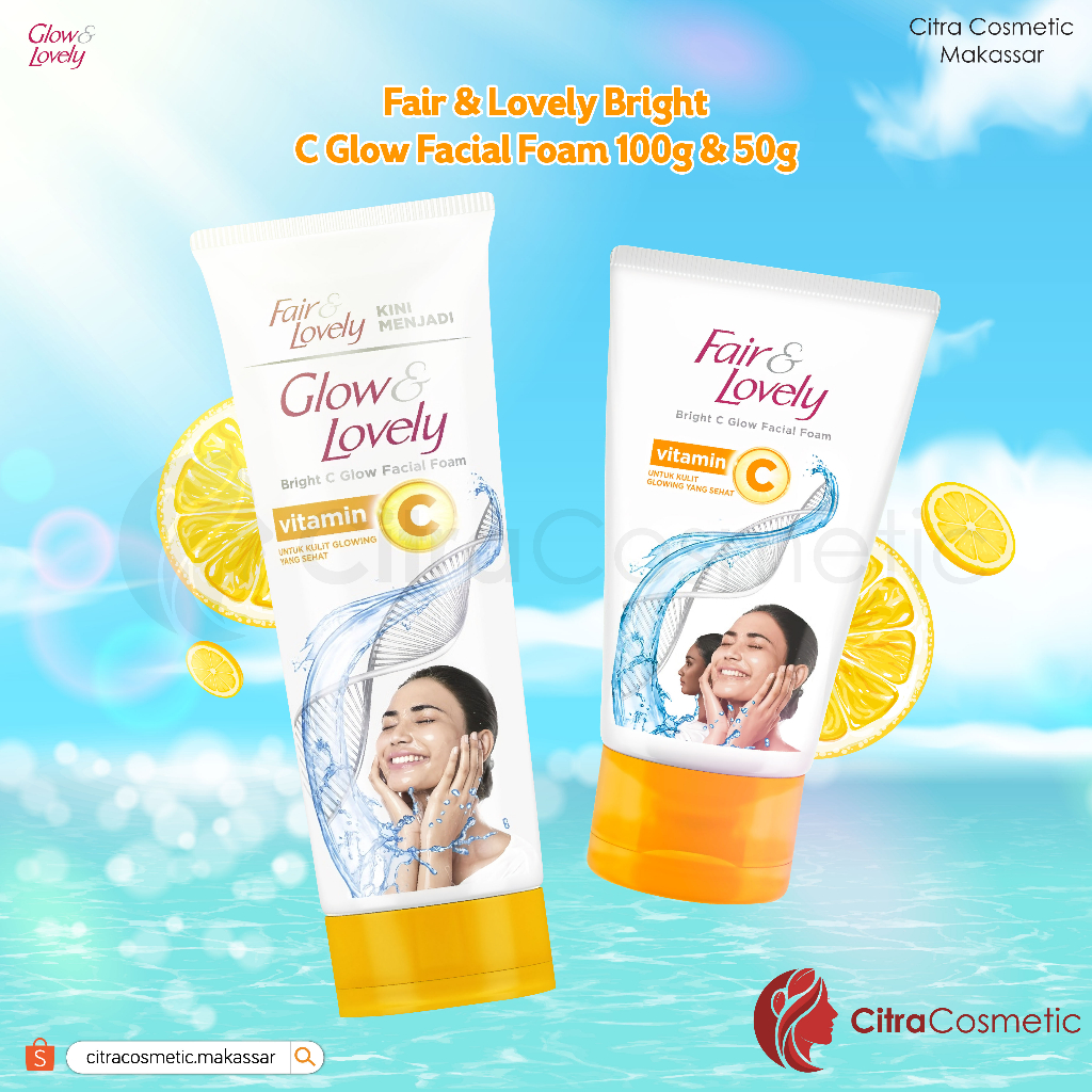 Fair &amp; Lovely Bright C Glow Facial Foam Series |100 Gr | 50 Gr