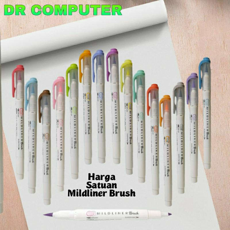 

Zebra MIDLINER brush/super fine 15warna 1pcs