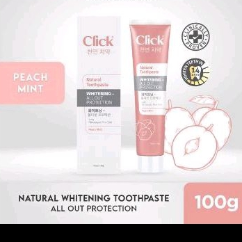 Click Natural Toothpaste Whitening + Sensitive Protection