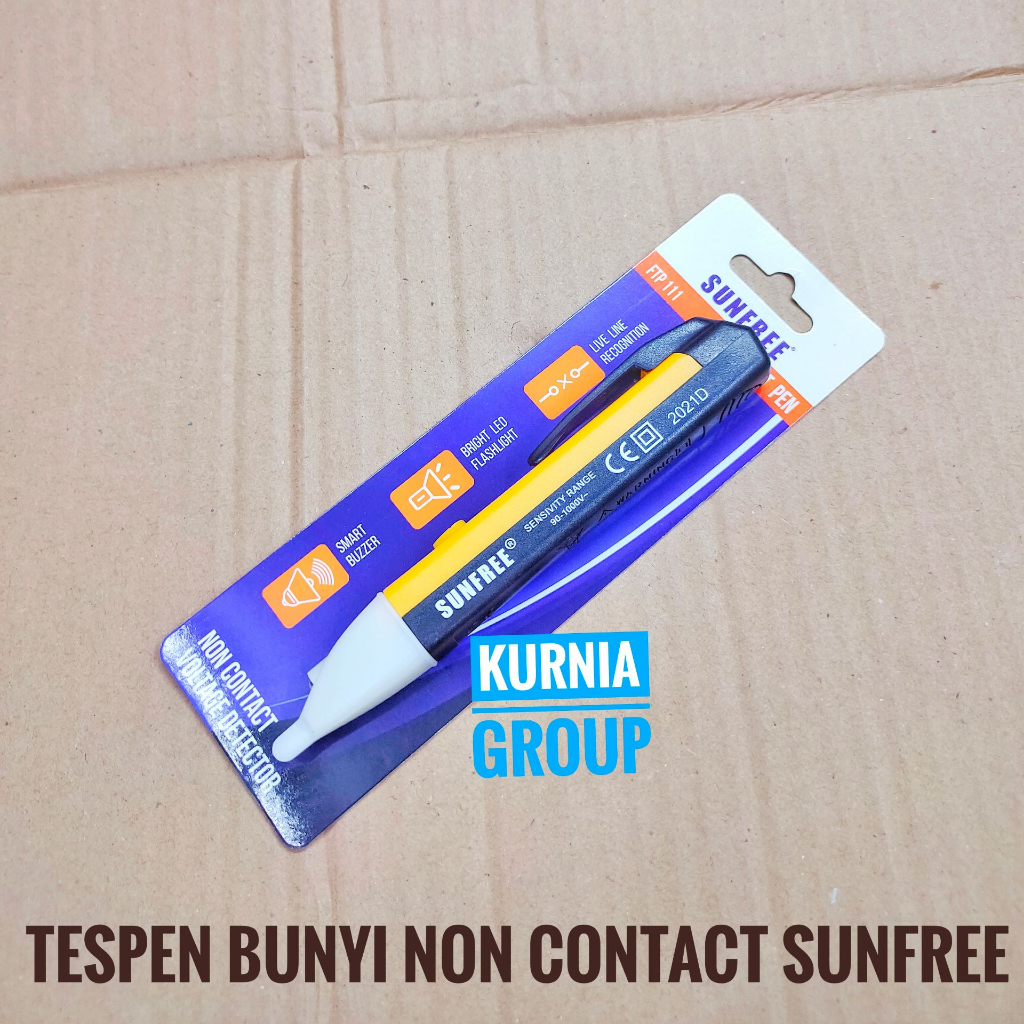 Tespen Bunyi Sunfree Tanpa Kontak Alat Untuk Mendeteksi Arus Listrik Kabel Putus Tengah Test Pen Suara Cek Aliran Non Contact