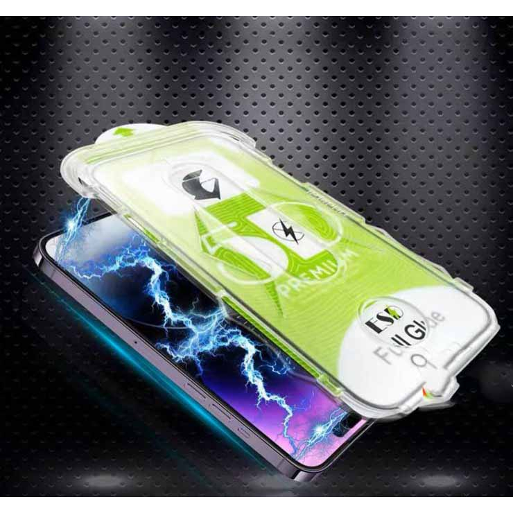 ESD 5D MAGIC GLASS AUTO INSTALL IPHONE 14 PROMAX 14 PLUS 13 PRO 13 12 PROMAX 12 11 PRO 11 X XR XSMAX TEMPERED GLASS TRNASPARANT BENING