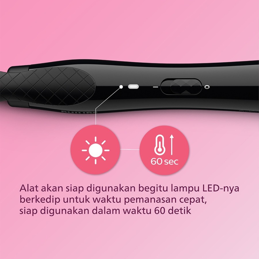 Philips Curler BHB862/00 StyleCare Essential / Pengeriting Rambut Philips /Curler