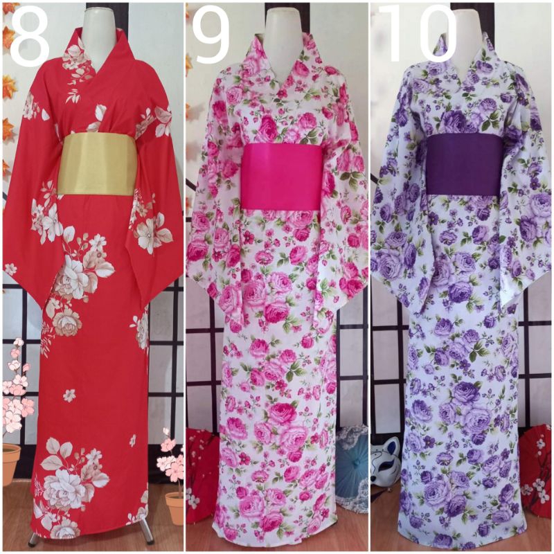 Yukata jepang kimono wanita dewasa size S.M.L.XL