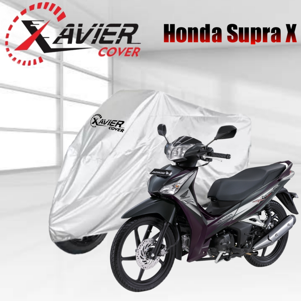 Cover / Sarung Motor Honda Supra X Cover Motor SILVER Waterproof