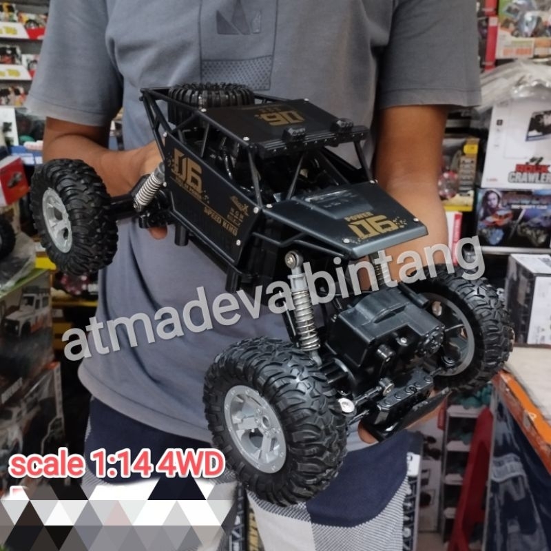 mainan mobil remote rc 4x4 mobil remote control offroad scale 1:14//race monster &amp; avanger scale 1:16  body metal alloy batre cash