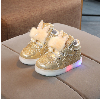 Sepatu anak perempuan led sneaker  keren  7711