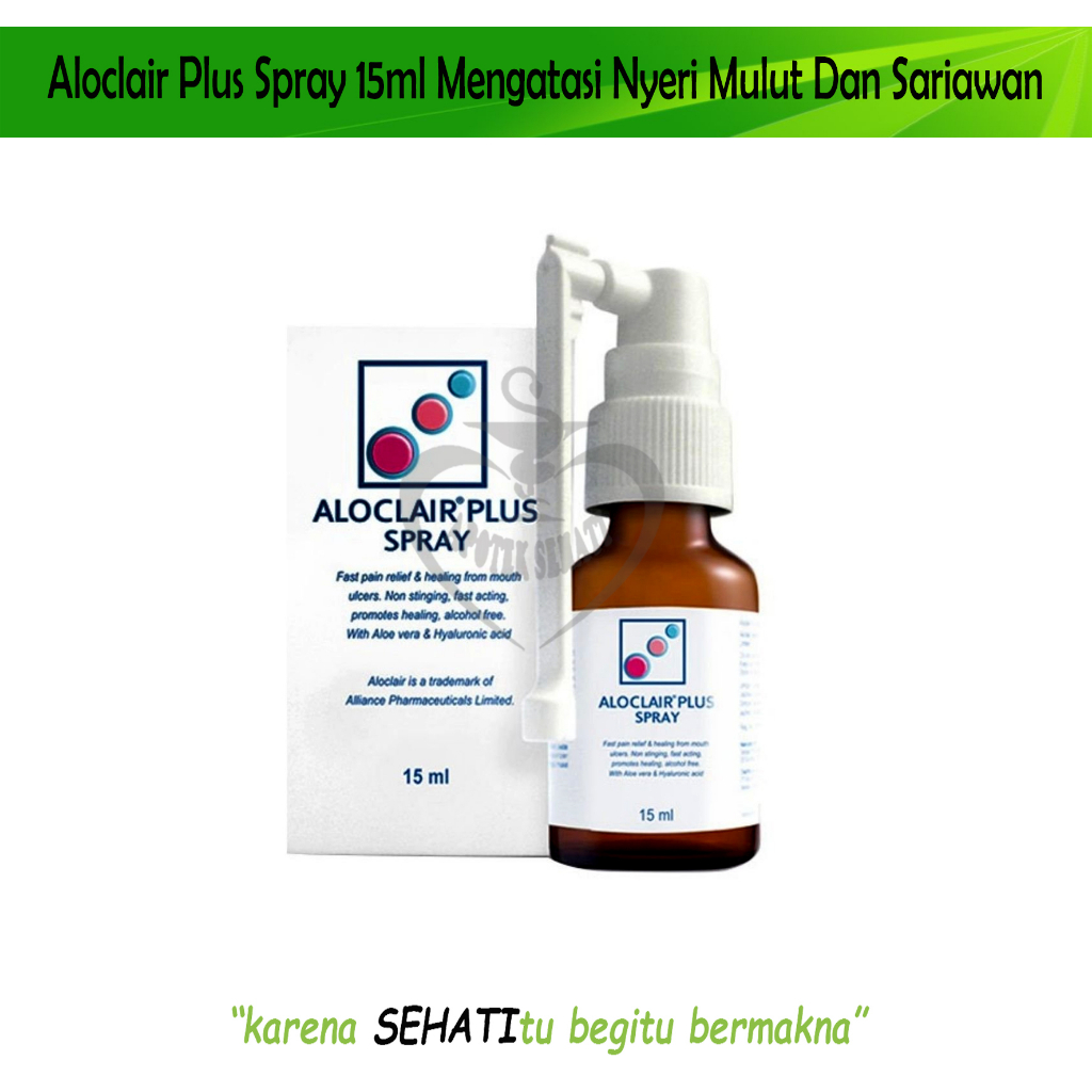 Aloclair Plus Spray 15ml Obat Semprot Sariawan