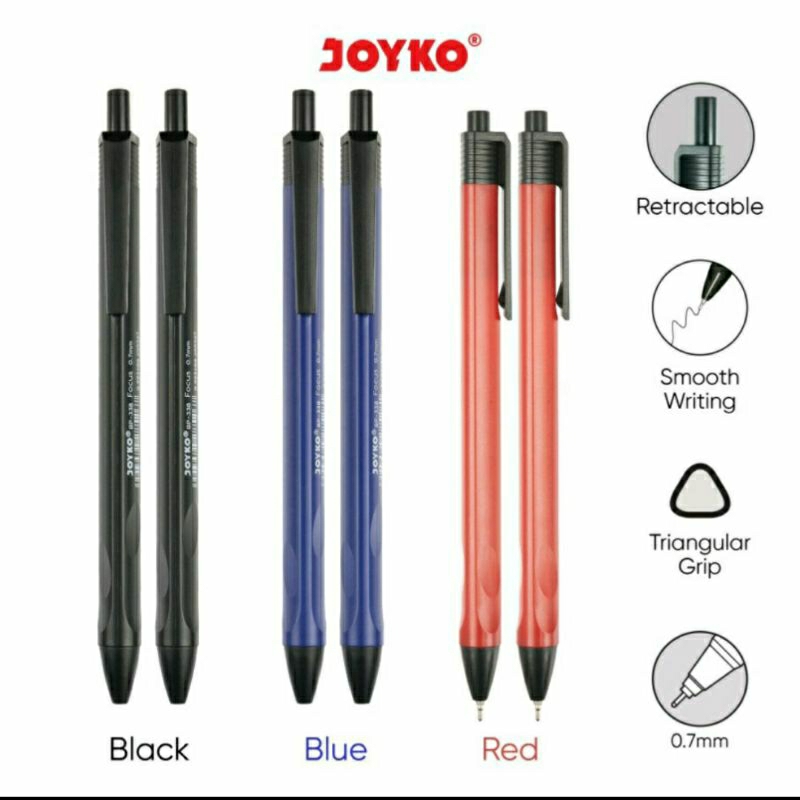 Ball Pen Pulpen Pena Joyko BP-338 Focus 0.7 mm