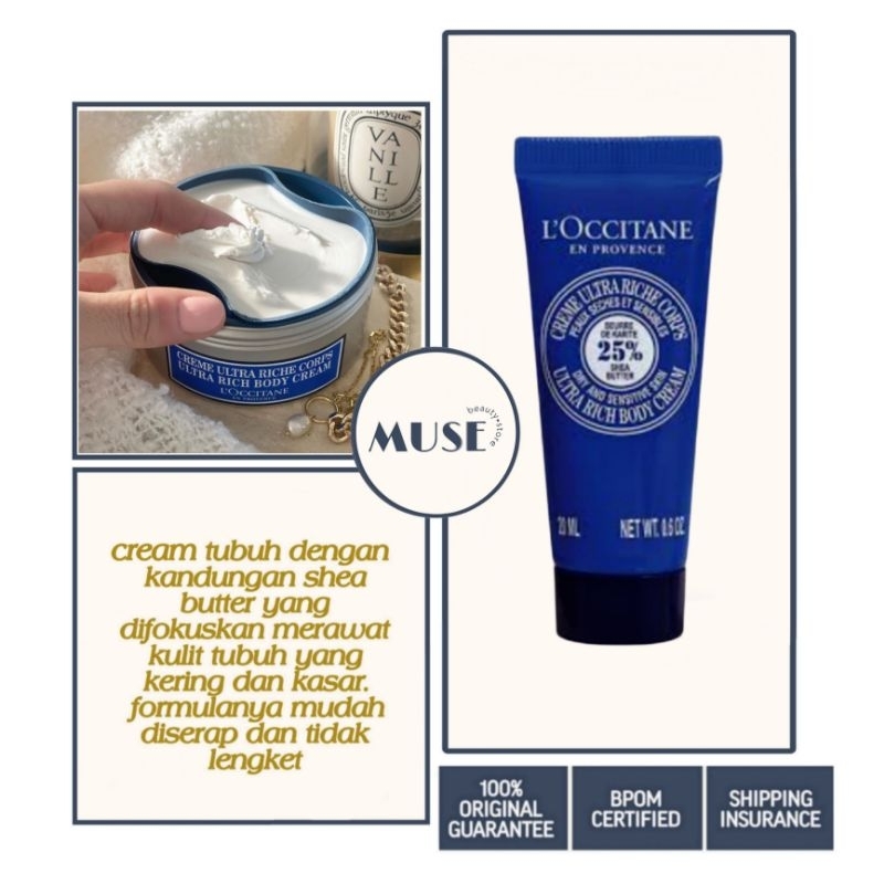 Loccitane Shea Butter Ultra Rich Body Cream 20ml