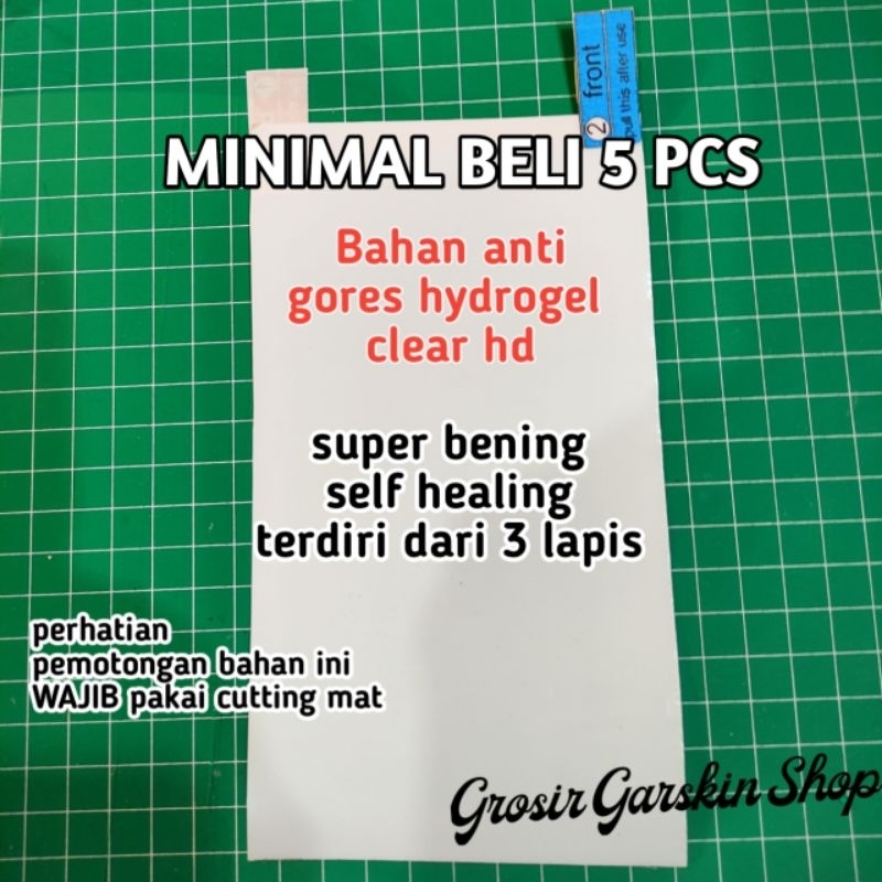 Bahan anti gores hydrogel minimal beli 5pcs hp BAGI YG PUNYA MESIN POTONG