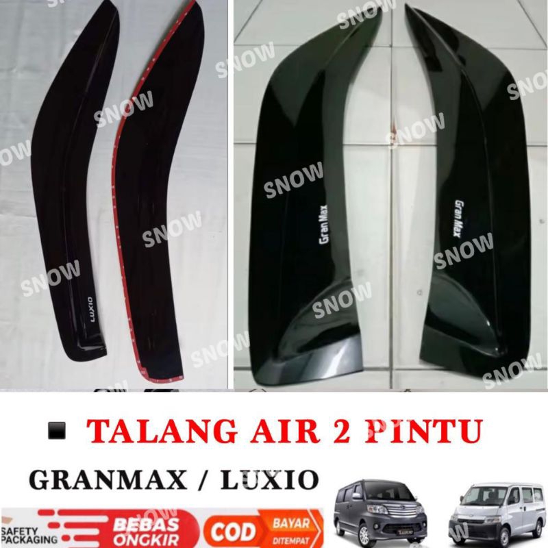 Talang Air Gran Max Granmax Luxio Side Visor Slim Hitam