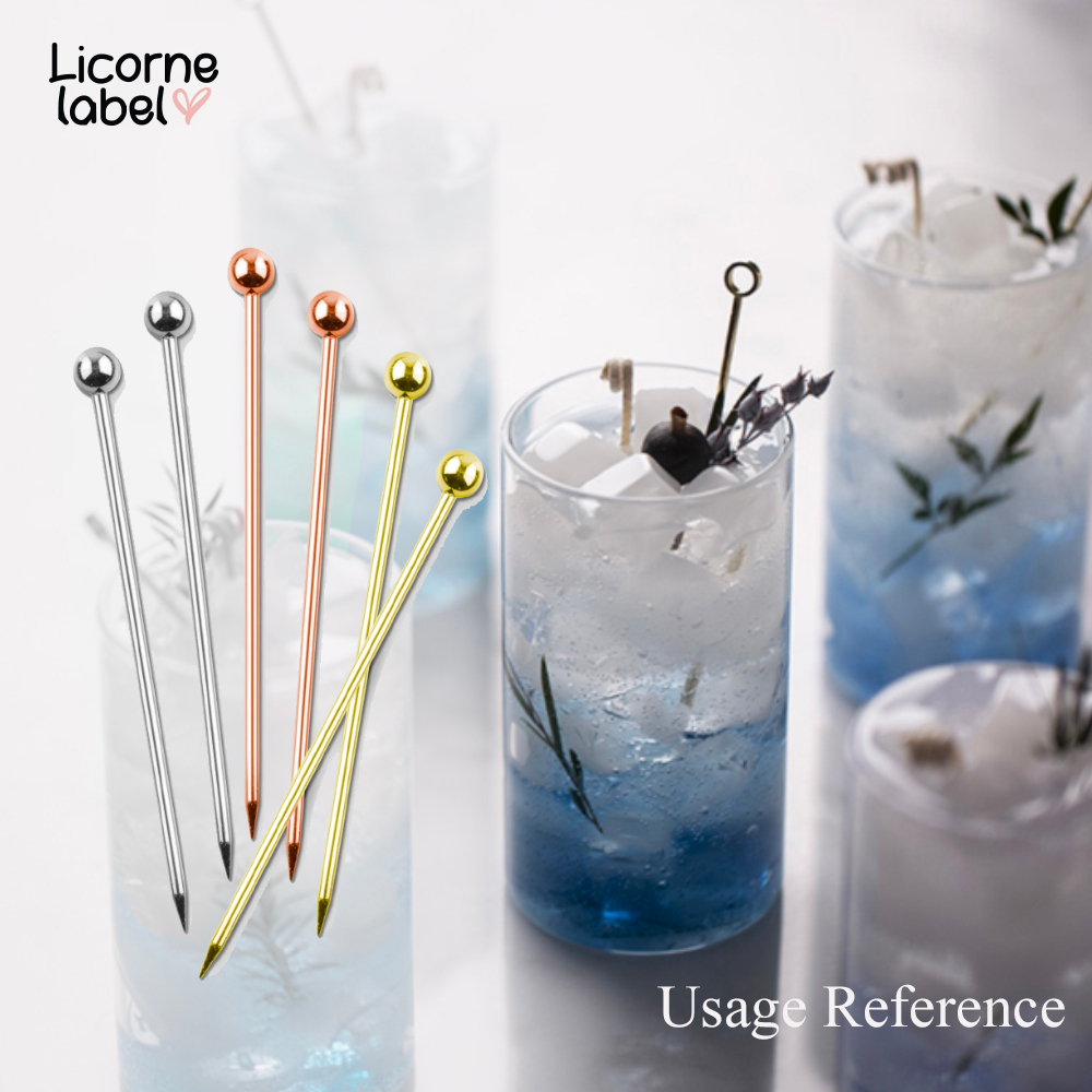 garnish skewer cocktail picker stainless tusukan besi