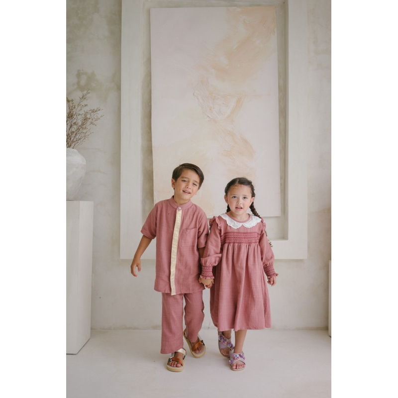 LINSKY BABY - Azzam Koko &amp; Ameena Dress Couple Baju Anak Muslim Kalunaku