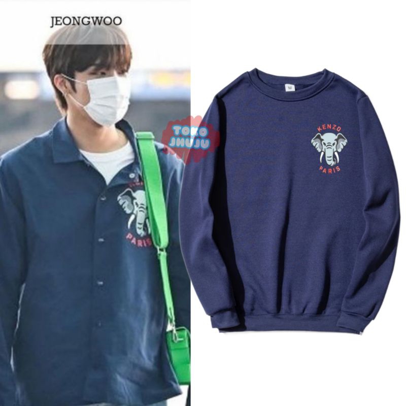 (versi) Sweater Jeongwoo trejo Knizo Gajah Logo