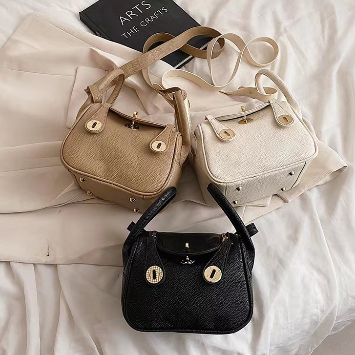 BJ81965 - BEIGE/BLACK/KHAKI - TAS WANITA FASHION IMPORT MODIS ELEGAN TERMURAH TERLARIS TERBARU BAGSTORE JAKARTA TAS BATAM GT1965 EL5961 LT2162