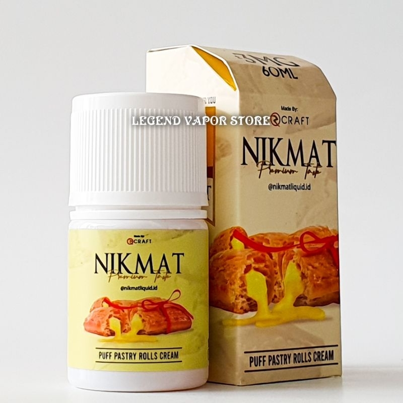 FREEBASE - LIQUID NIKMAT V1 Puff Pastry Rolls Cream 60ML AUTHENTIC