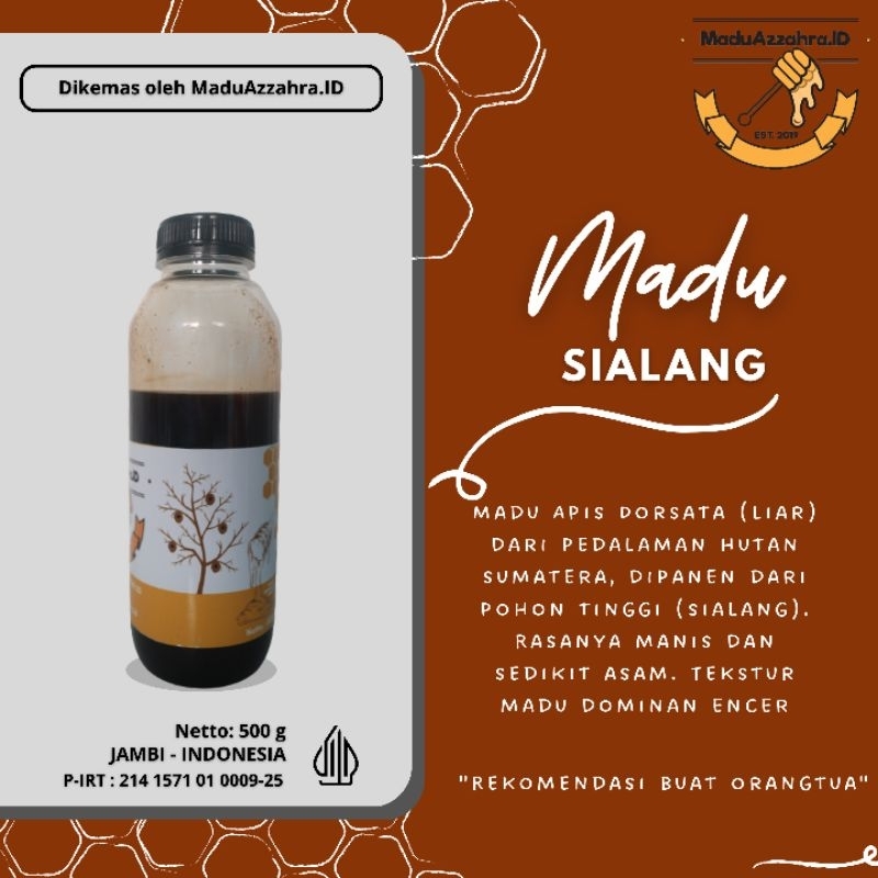 

madu murni 100% tanpa campuran SIALANG (MULTIFLORA) 500gr Asli Murah Jambi - MADUAZZAHRA.ID