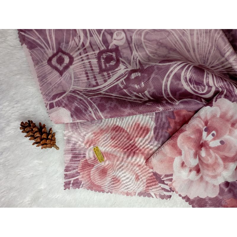 Sesa Lux Revanna 6 Part 2 Hijab Segi4 Voal Motif Premium Lasercut