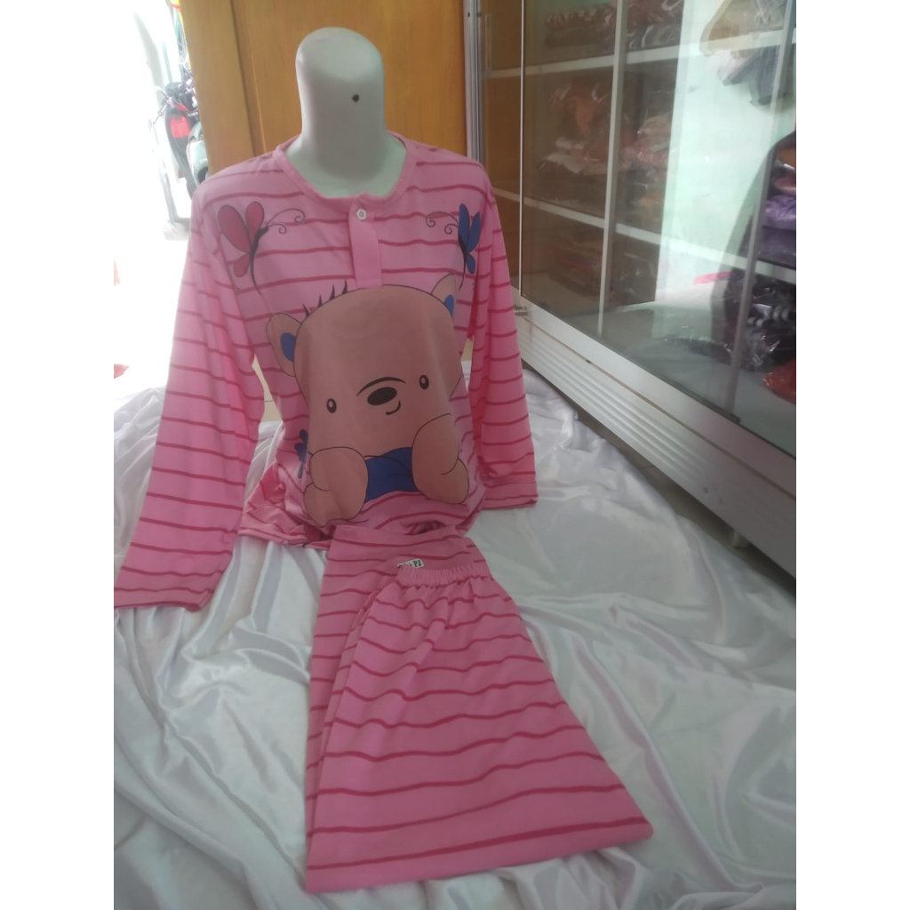 BABY DOLL DILLA LENGAN PANJANG + CELANA PANJANG