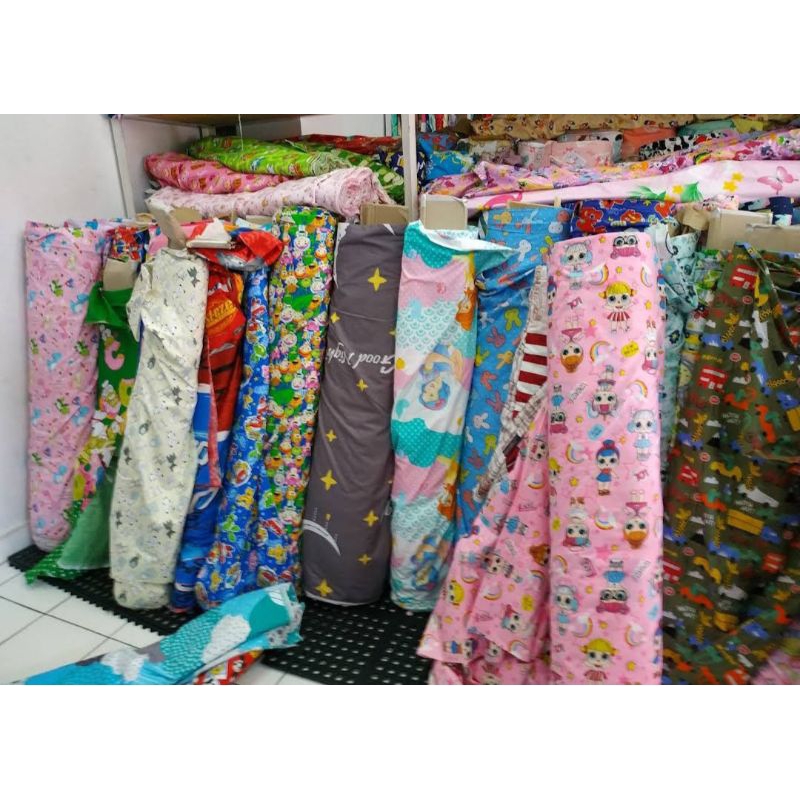 BAHAN KAIN SPREI GORDEN POLYMICRO MICRO DISPERSE METERAN MOTIF TERBARU (LEBAR 240 CM)