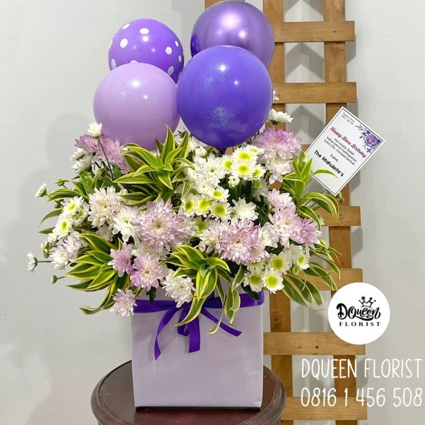 Bunga Box Balon murah meriah