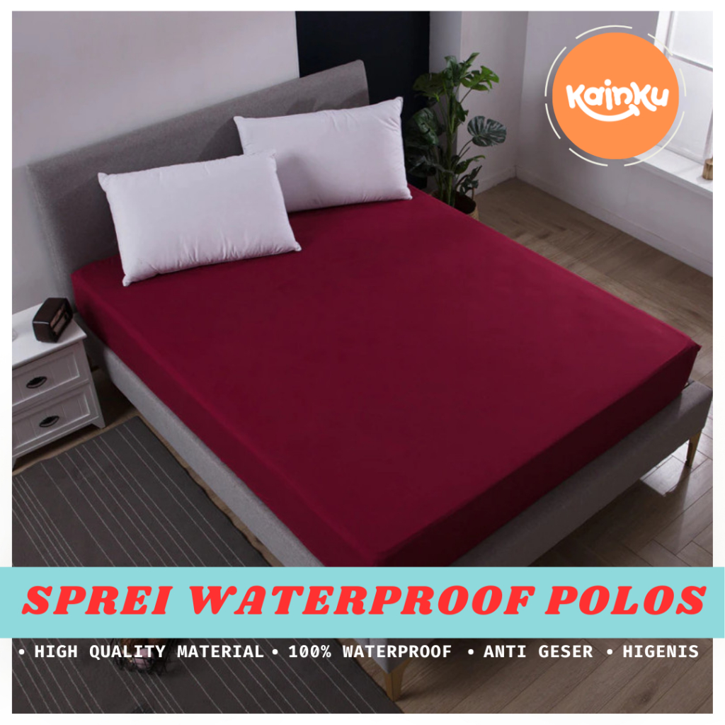 Sprei ompol 100x200 super single size 100% waterproof anti geser