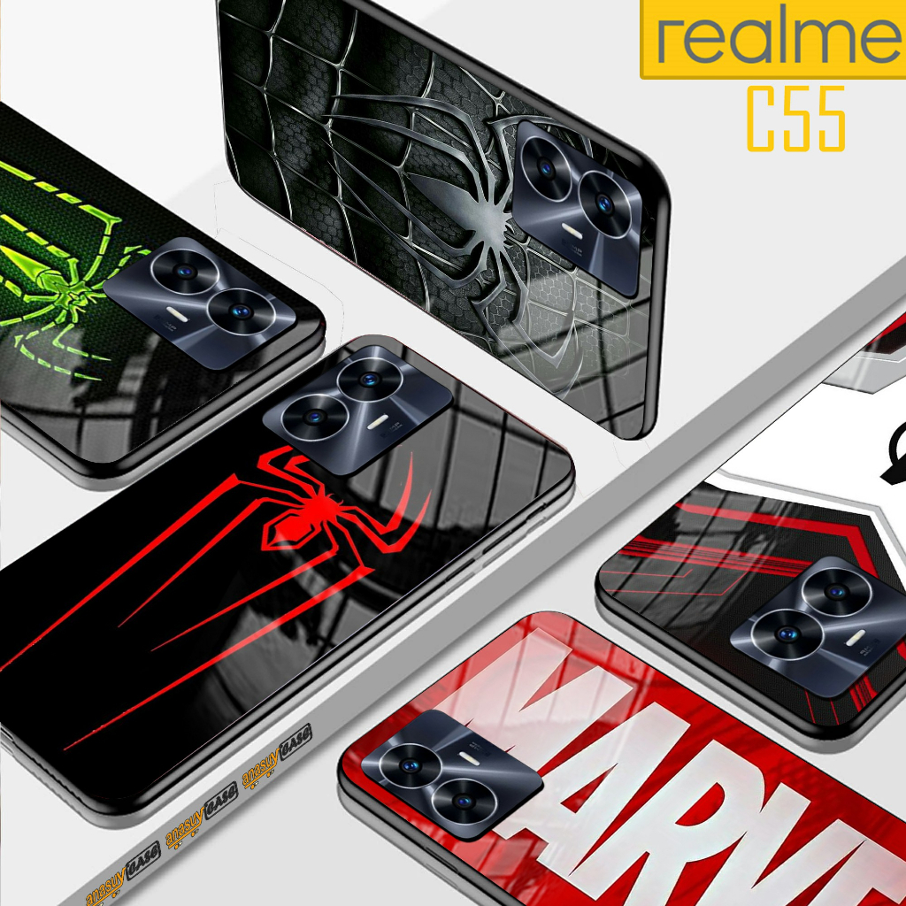 Jual Softcase Glossy Glass Realme C55 Terbaru Motif Spider-Man [SC254] Casing Handphone C55 - Pelindung Handphone - Aksesoris Handphone - Case Handphone Realme C55 - Glass kaca - anasuycase _ Shopee Indonesia