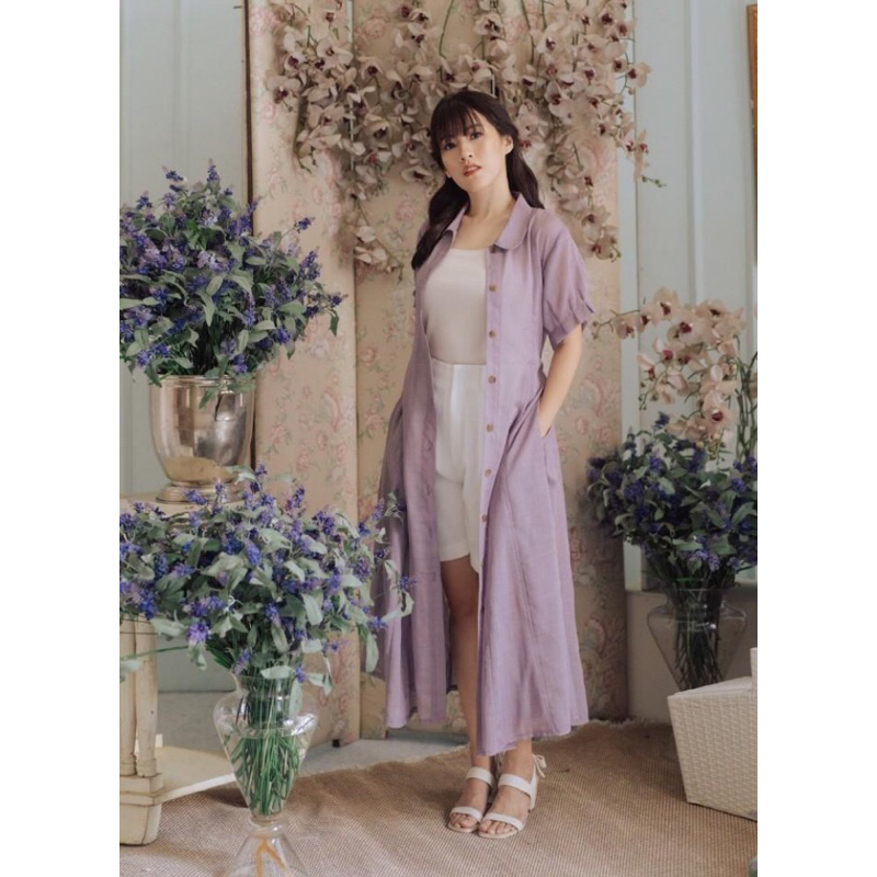 maven theodore dress in lavender preloved