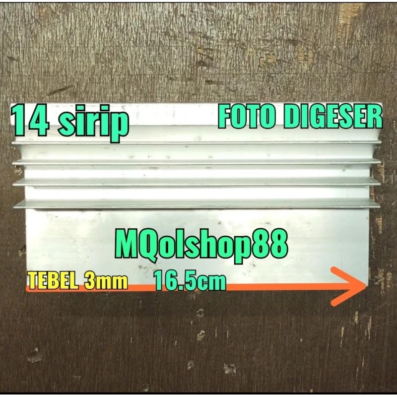 PENDINGIN 4TR 4 TR SANKEN FINAL TOSHIBA HEATSINK Y TRANSISTOR FINAL HEADSINK HEATSING HEADSING ALUMI