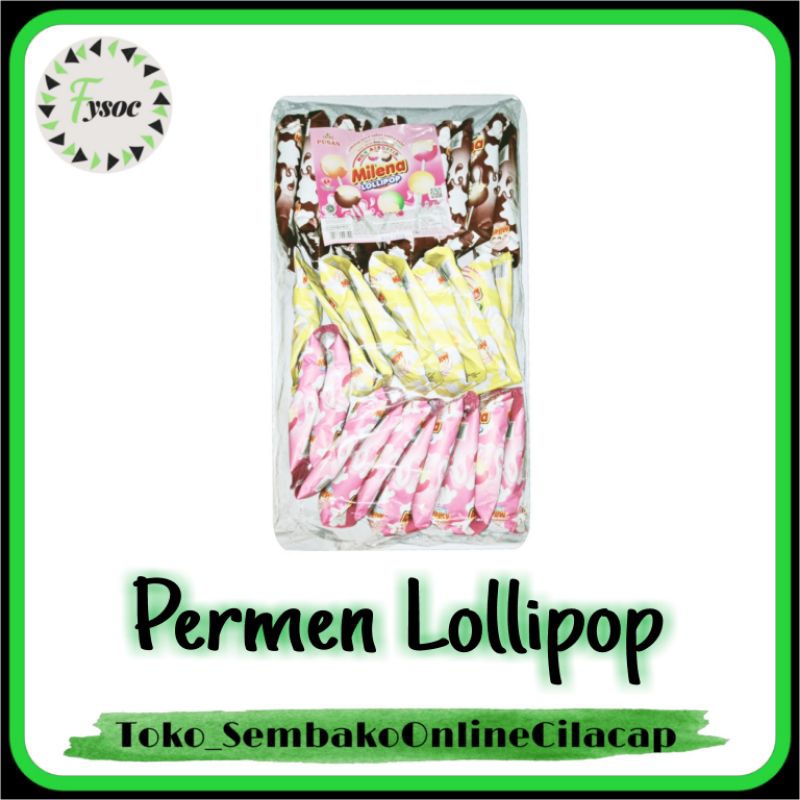 PERMEN MILENA LOLLIPOP | PERMEN MILK HOT MIL MILK ECER