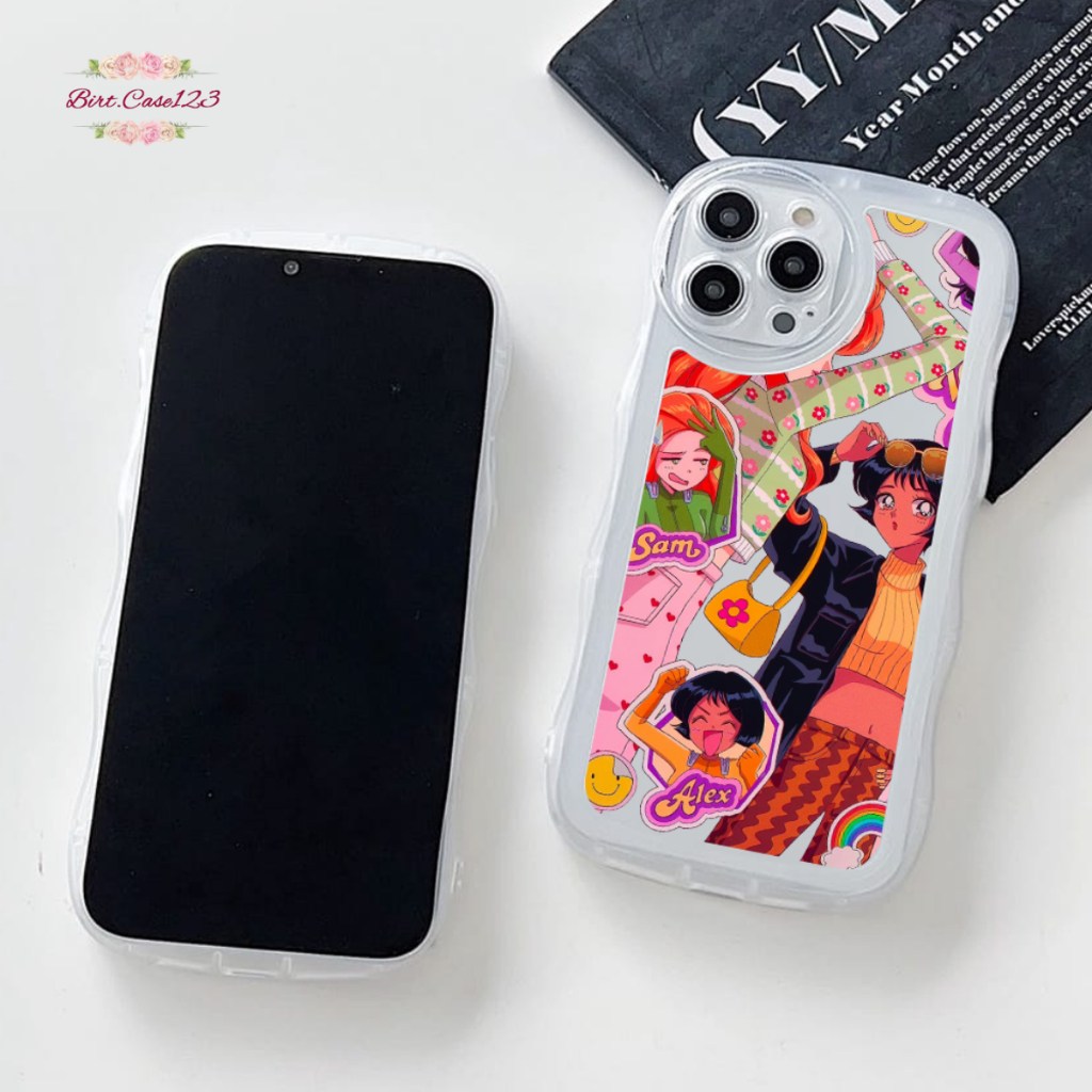 CUSTOM SOFTCASE WAVE GELOMBANG CLEAR CUSTOM COMIC FOR IPHONE 7 8 7+ 8+ X XS XR XS MAX 11 12 13 14 PRO MAX PLUS BC7528