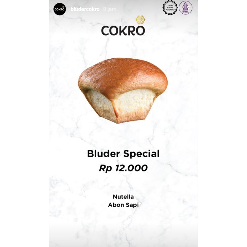 Bluder Cokro Varian Spesial isi 8pcs + Handbag