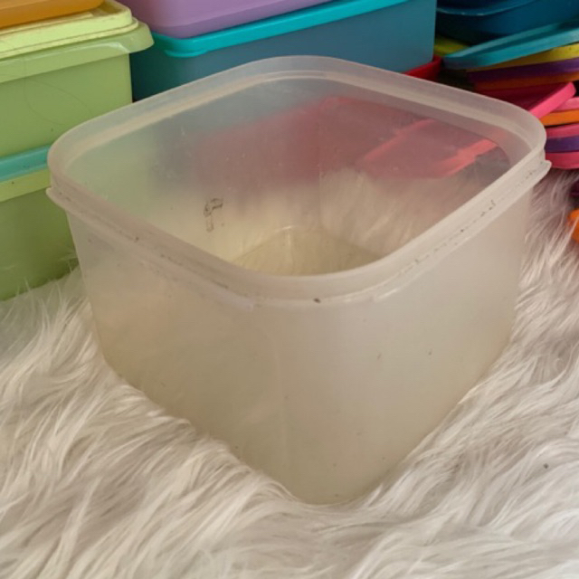 BASE TOPLES MM SQUARE 2,6 liter tupperware second preloved