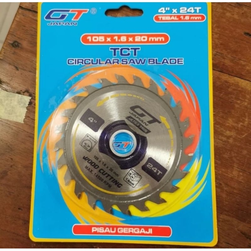 Mata Gergaji Circular Saw 4 inch Blade GT Japan Potong Pisau TCT 24 40 T