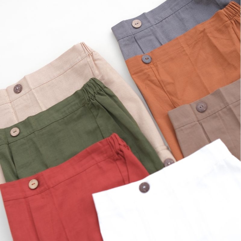 LONG CARGO PANTS - Promo 10.10 Celana  nyaman Anak Cewek Cowok katun Pants High Waist anak Laki Perempuan Lucu Murah 1-4 Tahun