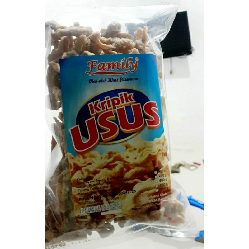 

kripik usus krispi