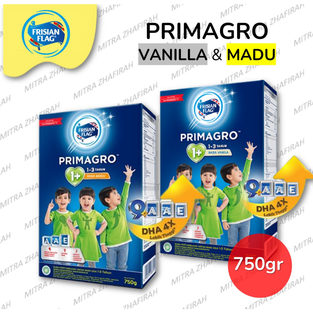 ✅MZ✅ PRIMAGRO 1+ VANILA 750gr | PRIMAGRO 1+ MADU 750gr | SUSU BENDERA PRIMAGRO 1+ 750gr