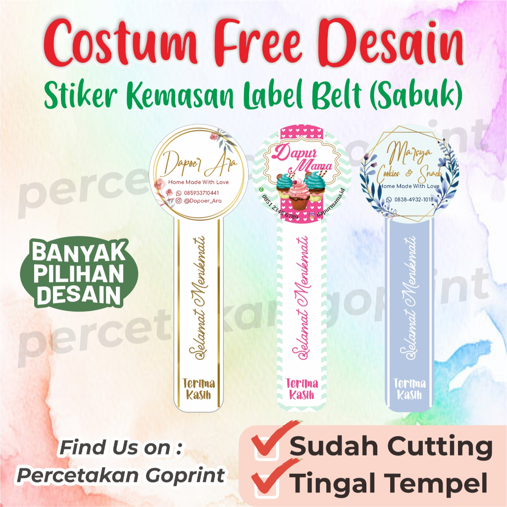 Cetak Stiker Label seal / segel toples stiker kue kering nastar stiker segel custom