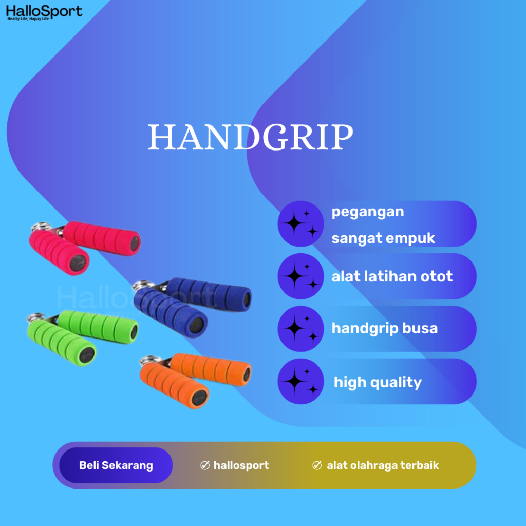 Handgrip Alat Olahraga Tangan Alat Fitnes Alat Pembesar Otot Tangan Alat Olahraga Tangan Handgrip Bu