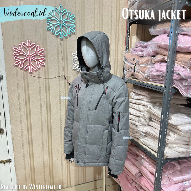 Men winter coat otsuka jacket pria import hangat jaket musim dingin salju snow unisex waterproof