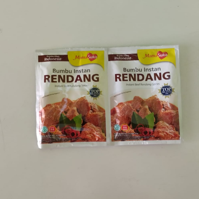 

MAMASUKA Bumbu Rendang Instan 25gram Bumbu Khas Indonesia