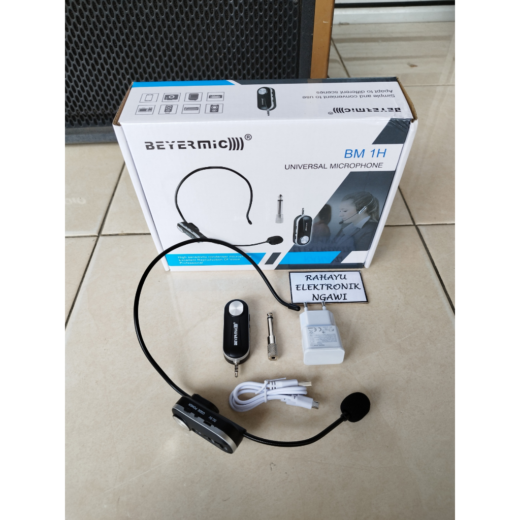 Mic Wireless Beyermic BM-1C BM 1C Clip On Microphone Jepit