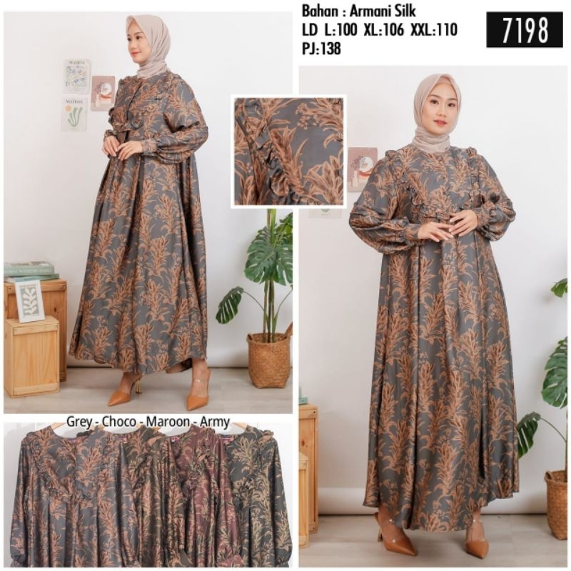 gamis wanita silk premium jumbo