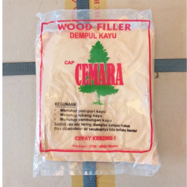 Dempul Kayu 500 Gram Cap Cemara Wood Filler