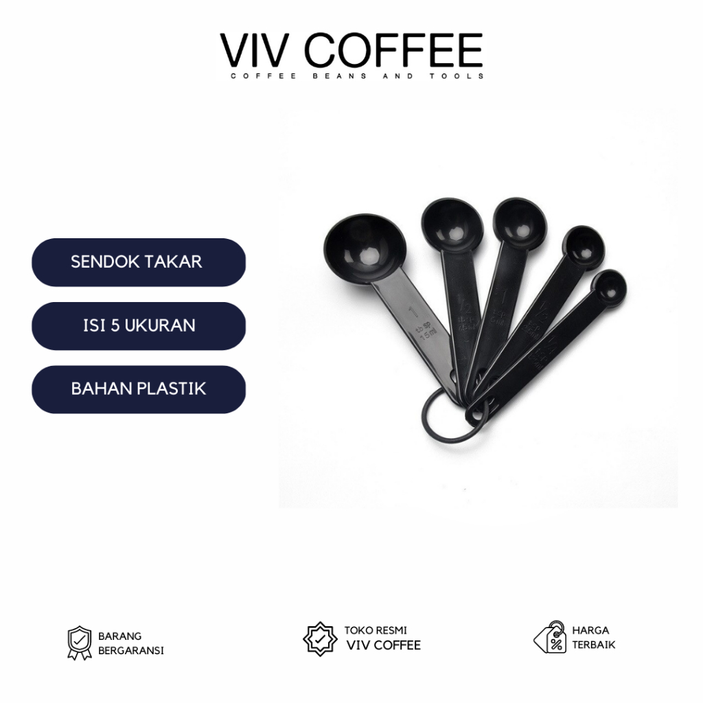 Sendok Takar Kecil Gram Kopi Serbaguna 5 Ukuran