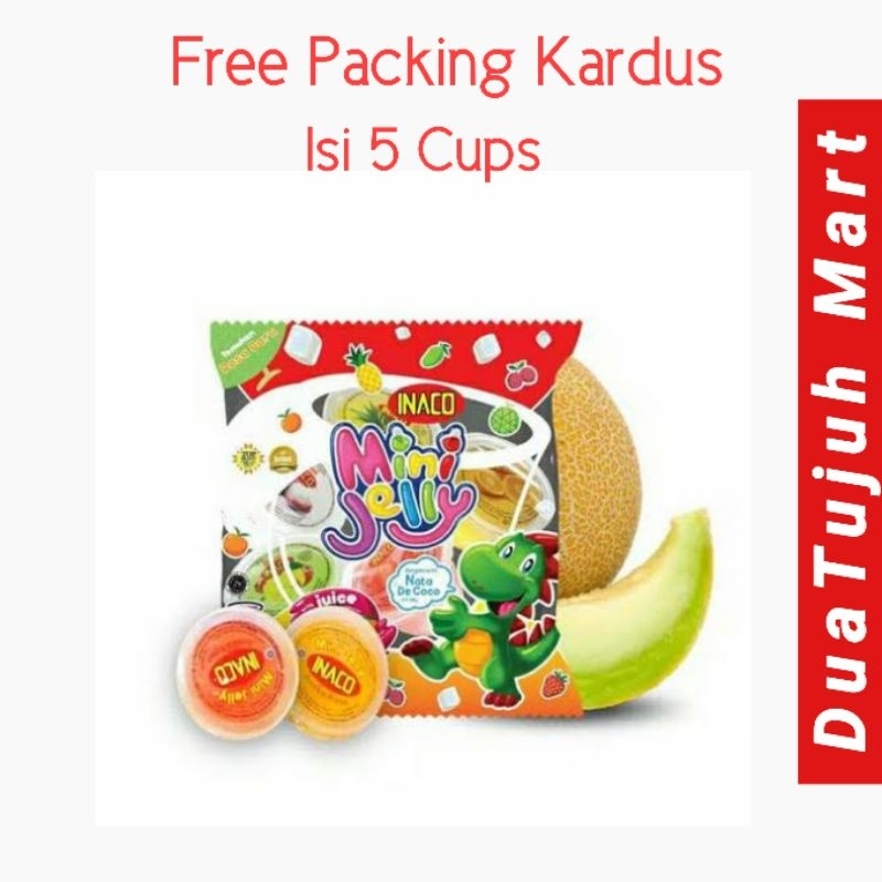 INACO Mini Jelly Isi 5 Cups ( Free Packing Kardus)